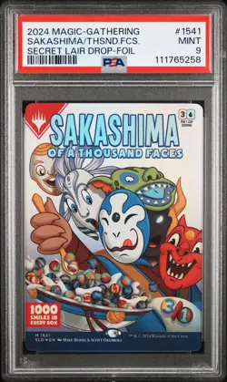 2024 MTG SECRET LAIR DROP FOIL #1541 SAKASHIMA OF A THOUSAND FACES PSA 9 - Image 1