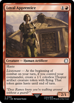 Loyal Apprentice #190 | Near Mint | Fallout Magic MTG - Image 1