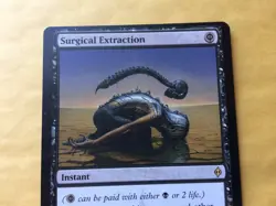 Miscut Surgical Extraction New Phyrexia Misprint MTG Magic GENUINE - Image 2