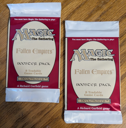 MTG - 2x Fallen Empires Booster Pack - Magic the Gathering Factory Sealed 1994 - Image 1