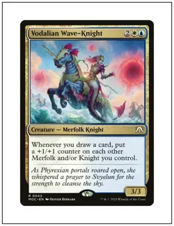 1x Vodalian Wave-Knight, March of the Machine Commander, MTG NM - Image 1