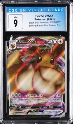 2021 POKEMON #SWSH087 EEVEE VMAX CGC 9 - Image 1