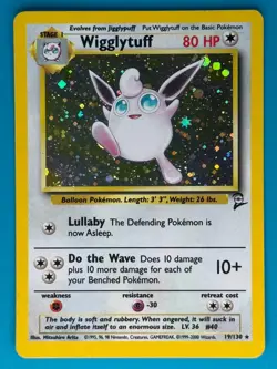 Pokemon - Wigglytuff 19/130 [Base Set 2] *Lightly Played - LP* - Image 1