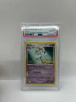 * POP: 4* Pokemon Kirlia Secret Wonders STAFF Stamped Prerelease Promo 53 PSA 10 - Image 1