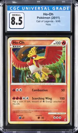 2011 POKEMON CALL OF LEGENDS HOLO #9/95 HO-OH CGC 8.5 - Image 1