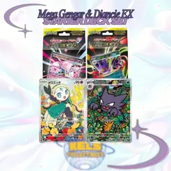 Mega Gengar EX and Diancie Ex Japan Deck Set Pokemon Starter US Seller - Image 2
