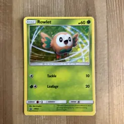 Pokemon TCG Rowlet SM Black Star Promo SM22 Promo VLP - Image 1