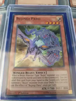 Yugioh Bujingi Pavo MP14-EN240 1st Ed Super Rare NM - Image 1