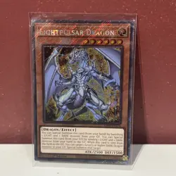 Lightpulsar Dragon 1st Edition Platinum Secret Rare RA04-EN176 Yu-Gi-Oh! - Image 1