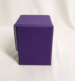 Card Deck Box MTG Yugioh TCG, Card Storage Box with Dividers Holds 100+ Purple - Image 4