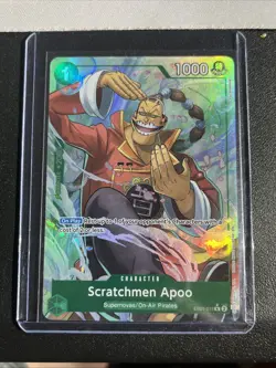 Scratchmen Apoo PRB02 EB01-015 | Alt Art | English | MINT | One Piece Card Game - Image 1