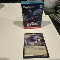 NYCC COMIC CON Magic The Gathering Spider-Man BLUE Welcome Deck & PROMO CARD - Image 1