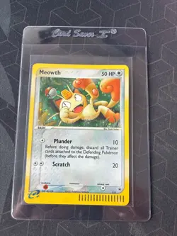 Meowth Holo E-Reader Pokemon Card 013 Promo [With Swirl] - Image 3