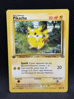 Pokemon Pikachu TCG Jungle Card 60/64 1st Edition Common LP - Image 1