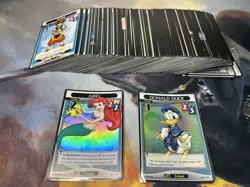 Kingdom Hearts TCG Card Game Base Set Lot 203 Cards 8 Rares 2 Foils - Image 1