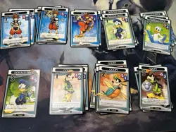 Kingdom Hearts TCG Card Game Base Set Lot 203 Cards 8 Rares 2 Foils - Image 2