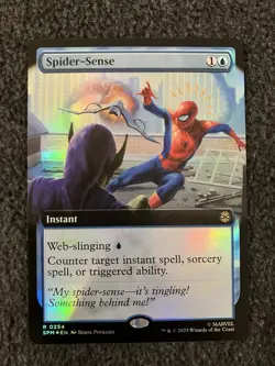 Magic MTG - Spider-Sense (Extended Art) Foil - Marvel's Spider-Man - Image 1