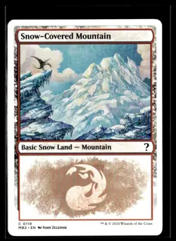 2024 Mystery Booster 2 Snow-Covered Mountain Masters/Common #119 - Image 1