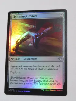 Near Mint, English - 1 x MTG Lightning Greaves - Commander Masters - Image 1
