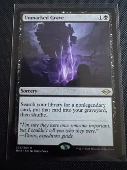 MTG - 1 x Unmarked Grave - Rare Sorcery - Modern Horizons 2 (MH2) - M/NM - Image 1