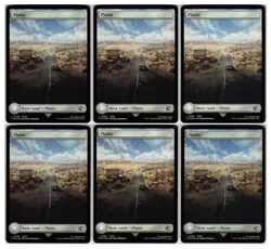 MTG 6x FOIL Plains (0296) Final Fantasy Full Art Lands - Image 1