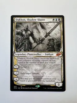 Dakkon, Shadow Slayer - SHOWCASE - MTG Modern Horizons 2 - NM - Image 1