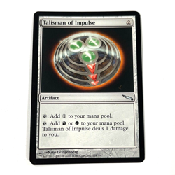 Talisman Of Impulse MTG Mirrodin Magic The Gathering Uncommon Moderate Play MP - Image 1