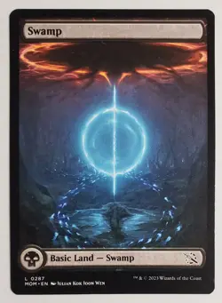 X 1 Swamp 264 Full Art 264 MTG Phyrexia All Will Be One Land NP Magic - Image 1