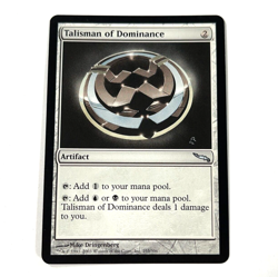 Talisman Of Dominance MTG Mirrodin Magic The Gathering Uncommon Moderate Play MP - Image 1