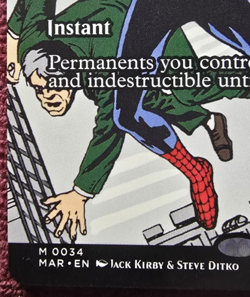 MTG, Heroic Intervention (#0034), Spider-Man Eternal, Non-Foil, MINT Mythic - Image 5