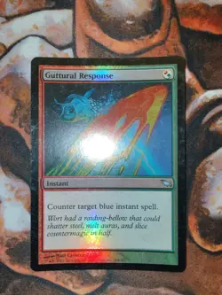 FOIL Guttural Response Shadowmoor SHM MTG Magic the Gathering 1st Edition - Image 1