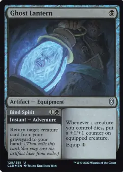 Ghost Lantern Commander Legends: Battle for Baldur's Gate Foil NM 128 CLB - Image 1