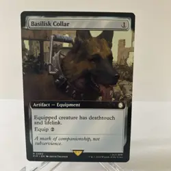 MTG - Basilisk Collar (Extended Art) - Fallout PIP - Image 1