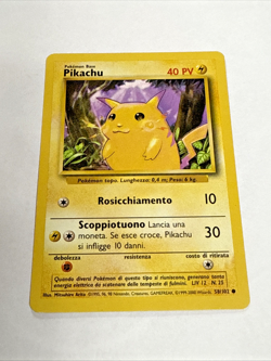 Pikachu 58/102 Yellow Cheeks - Pokemon TCG (Base Set 58/102) Italian WOTC - Image 1