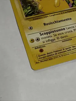 Pikachu 58/102 Yellow Cheeks - Pokemon TCG (Base Set 58/102) Italian WOTC - Image 3