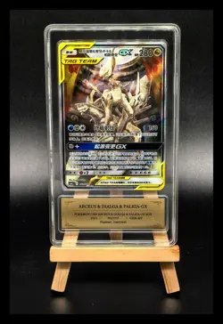 Pokemon Cards CHN. Arceus & Dialga & Palkia GX Metal Tags 002/019 PCG 10 GEM-MT - Image 1
