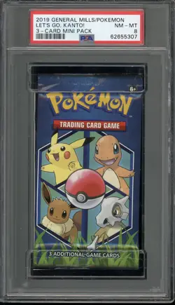 Pokemon Cards General Mills 3 Card Pack PSA 8 - Image 1