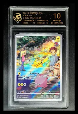 2023 Pokemon Cards JPN. Pikachu G SV2a 173/165 AR RPA 10 (SAME AS PSA 10) - Image 1
