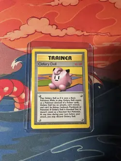 Pokemon TCG Clefairy Doll Base Set 70/102 Regular Unlimited Rare MP/HP - Image 1