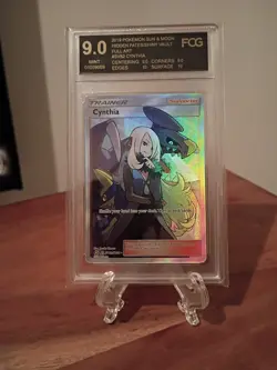 Pokemon TCG Trainer Cynthia SV82/SV94 Hidden Fates Shiny Vault NM graded fcg 9 - Image 1