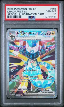 2025 Pokemon Pre EN-Prismatic Evolutions Dragapult EX #16 SIR PSA 10 - Image 1