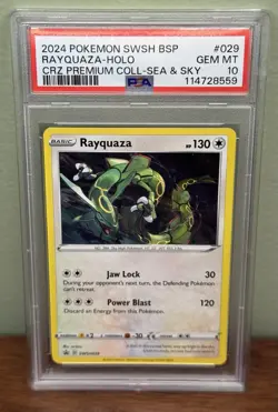 Rayquaza - Holo #SWSH029 - 2024 Pokemon SWSH Black Star Promo - GEM MINT PSA 10 - Image 1