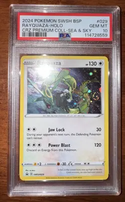 Rayquaza - Holo #SWSH029 - 2024 Pokemon SWSH Black Star Promo - GEM MINT PSA 10 - Image 2
