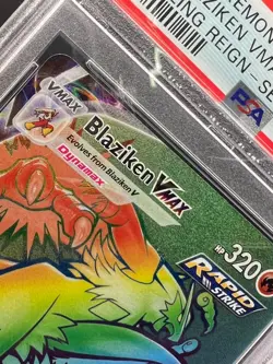 Pokemon PSA 10 GEM MT Blaziken VMAX 200/198 Chilling Reign Holo 2021 S#3382 - Image 3