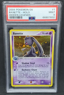 Pokemon PSA 9 MINT Banette 1/101 EX Hidden Legends Holofoil Rare 2004 S#7832 - Image 1