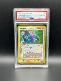 Pokemon PSA 8 NM-MT Armaldo 1/110 EX Holon Phantoms Holofoil 2006 S#2245 - Image 1