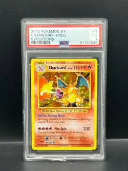 Pokemon PSA 7 NM Charizard 11/108 Evolutions Holofoil 2016 S#7039 - Image 1