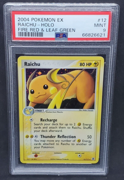 Pokemon PSA 9 MINT Raichu 12/112 EX Fire Red & Leaf Green Holofoil Rare 2004 - Image 1