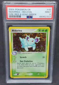 Pokemon PSA 9 MINT Nidorina 40/112 EX Fire Red & Leaf Green Reverse Holo S#2323 - Image 1