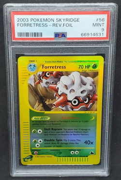 Pokemon PSA 9 MINT Forretress 56/144 Skyridge Reverse Holo E-Reader 2003 S#4631 - Image 1
